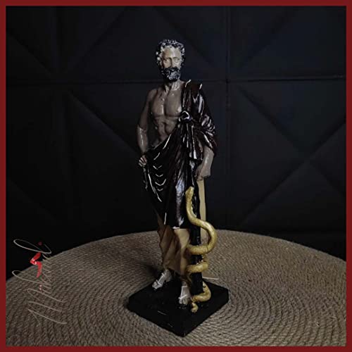 Buste de connaissance haut de gamme, sculpture ancienne de mage romain 31cm - 4