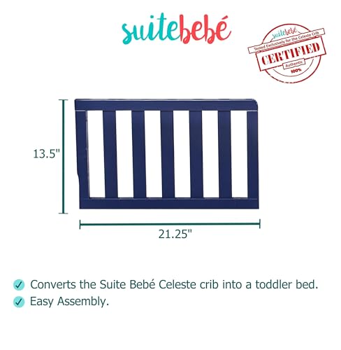 Image of Suite Bebe - Celeste Toddler Guard Rail - Navy Blue