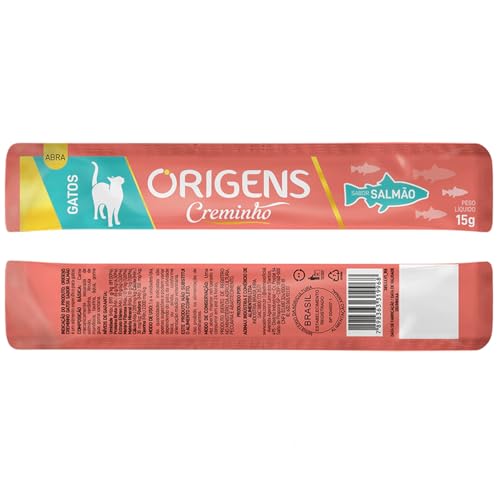 Origens Creminho Gatos Salmão 60g 12un Igual Churu Sachê