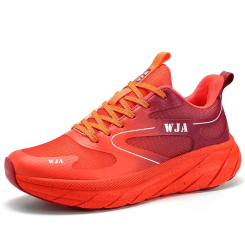 Image of WJA Men's Road-Running-Shoes Walking Fashion Athletic Sneakers Comfort Lightweight Working Gym Mesh Shoes.