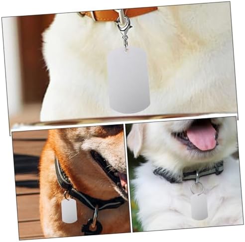 NUOBESTY 12 adet parçalı alüminyum boş köpek markası, dayanıklı, hafif, boş etiketler, gravür ve damgalama için, çok yönlü, evcil hayvan hayvanları için etiketleme - Görsel 3
