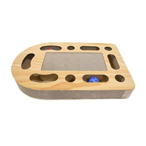 Lijiaxiuyc-101 猫用スクラッチャー 猫のおもちゃ 段ボール 引き出しボールターンテーブル 爪 トレーナー 猫用品 耐摩耗性 落ちない がれ物 猫 スクラッチパッド