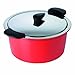 Produktbild KUHN RIKON 30712 Thermokochgeschirr HOTPAN Kochtopf mit Deckel, rot, 3 Liter, 22 cm, dampfgaren, warmhalten, induktionsgeeignet, spülmaschinengeeignet, Edelstahl
