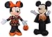 Mickey Mouse and Minnie Mouse Halloween Decorations Outdoor Yard Decor - 3.5 Feet Tall Airblown Self Inflatable with Energy Efficient LED Lights Bundle - 2 Items