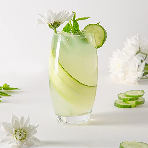 6x-510ml-Hiball-Glasses-Tondo-Range-Modern-Highball-Cocktail-Juice-Water-Tall-Drinking-Tumblers-Dishwasher-Safe-By-Argon-Tableware