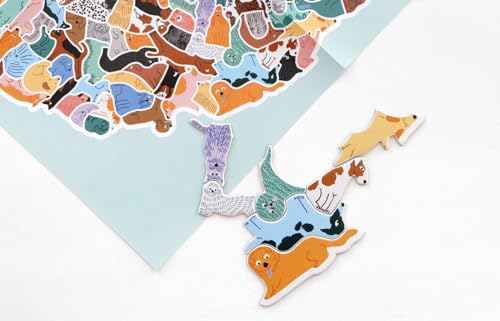 299 Hunde und 1 Katze. Ein Hundeknäuel-Puzzle