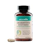 NatureWise Digestive Enzymes - Multi Enzymes with Probiotics + Prebiotics - Post Mealtime Comfort & Bloating Support + Aids Digestion and Gut Health - Soy-Free, Non-GMO - 60 Capsules[1-Month Supply]