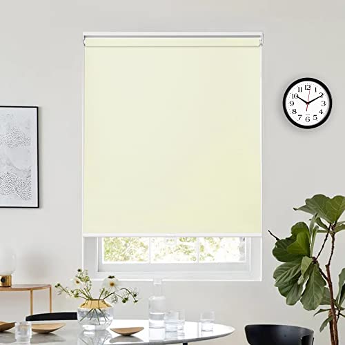 Customize Roller Window Blinds- Blackout Shades with Room Darkening, Easy Roll Up and Pull Down, Custom Cut to Size, 25 to 100 inch Wide, Size 42 ½