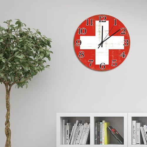 Horloge murale ronde Suisse cadeau souvenir de voyage - 4