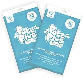 80 Pack Potty Liners, Suitable For Pote Plus and Leading Travel Potties