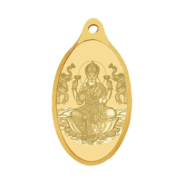 Image of WHP Jewellers 24kt (999) 1.5 gram Goddess Lakshmi Yellow Gold Lakshmi Pendant WHPLK1.5 N