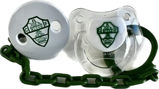 Elche CF | Chupete + Broche para Recien Nacidos | Unisex | Ya disponible en tu tienda friki favorita! En mundofriki.es!