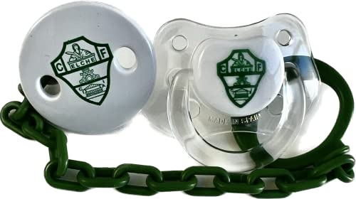 Elche CF | Chupete + Broche para Recien Nacidos | Unisex