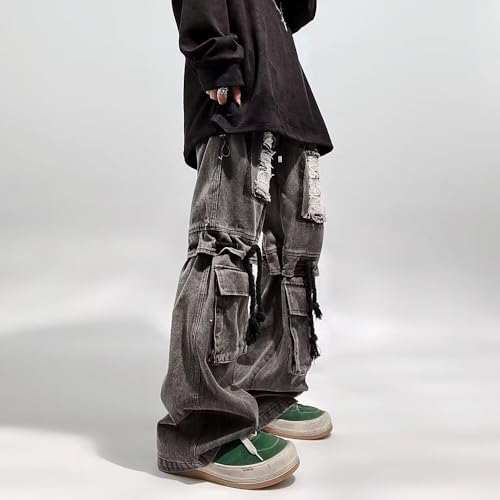 American cargo jeans are baggy and retro 7