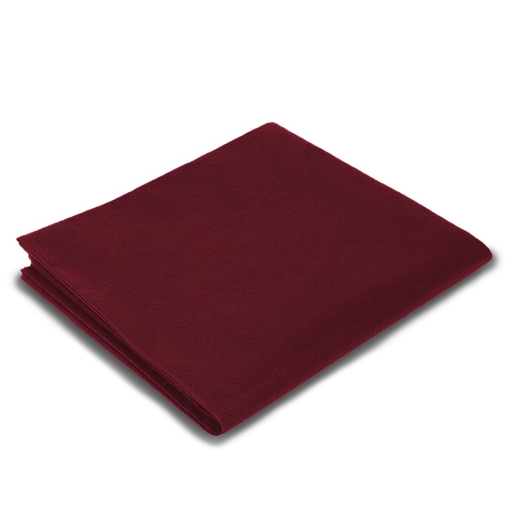 100 Tovaglie in TNT, misura 100x100 cm, Tovagliette coprimacchia Tessuto Non Tessuto Colore Bordeaux