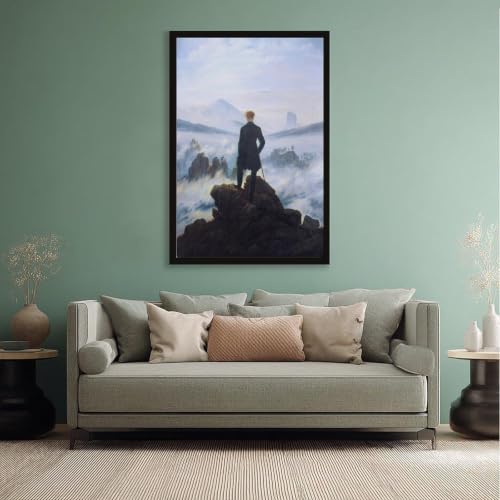 Toile The Wanderer Caspar David Friedrich pour déco de bureau