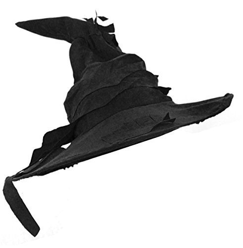 Tall Black Wizard Witch Hat Fancy Dress Accessory School Book Week World Day Movie Character Television Halloween Parties Events Costume One Size X1