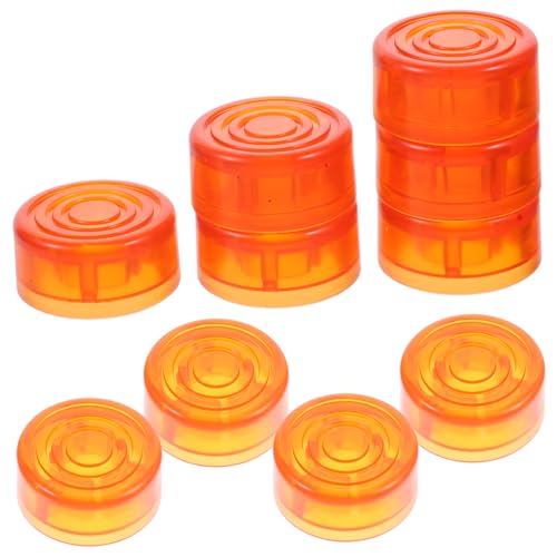GLSTOY 10個 エレキギターのペダルキャップ ギター エフェクター フットスイッチ トッパー ギターエフェクター ギター エフェクター キャップ 楽器の部品 プラスチック Orange