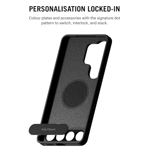 Image of DailyObjects Samsung Galaxy S26 Ultra Stack Classic Magnetic Case Cover|Compatible with Magnetic|Camera & Body Protection|Shock /Scratch Proof|Dual Hybrid Protection | Wireless Charging - Carbon Black