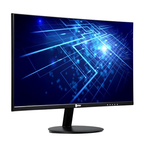 Image of Enter A013 24 Inch (60.45 CM) Ultra Slim Wide LED Monitor|Refresh Rate 75 Hz, 1920 x 1080 Pixels|Wall Mountable Slim & Stylish Design with 16.7M Colors|HDMI & VGA Ports (Full Black)