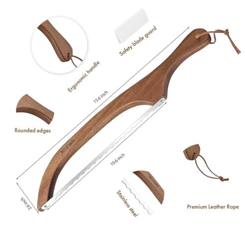RAPSAKEMOH Bread Knife for Homemade Bread,Bread slicer for Homemade Bread - image 7