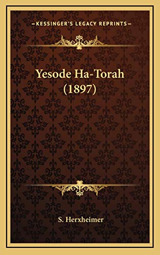 Yesode Ha-Torah (1897) (German Edition)