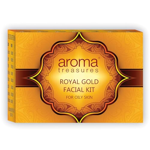 Image of Aroma treasures Royal gold facial kit - For Oily Skin (One time uise kit)