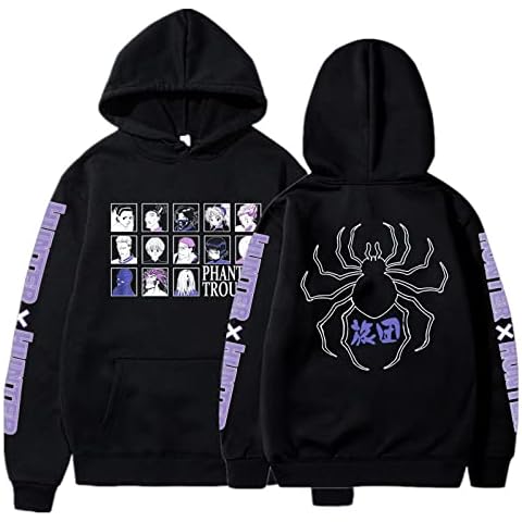 zhedu Hunter X Hunter Hoodie Anime Hoodies Loose Sweatshirts Long Sleeve Pullover Winter Warm Women's Clothes Men's Clothing (M,Color 01) Cover
