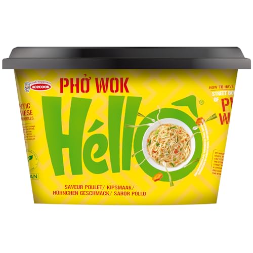 1 Packung Pho Wok HELLO in Bowl Chicken flavor a 76 g Huhn geschmack