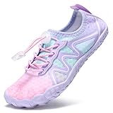 Stelle Water Shoes for Kids Girls Boys Swim Beach Hiking Barefoots Shoes for Toddler/Little/Big Kids（Mermaid Ombre，13ML）