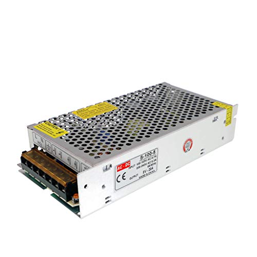 5V 20A Netzteil 230V auf DC 5V 100W Spannungswandler Universal Schaltnetzteil Transformator für LED-Streifen