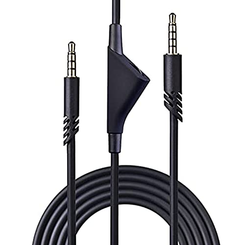 Image of 2.0M A40 Cords Replacement Astro A40TR Inline Volume Control Cable Compatible with Astro A40 A10 Gaming Headsets, Fit for Xbox one PS4 Controller