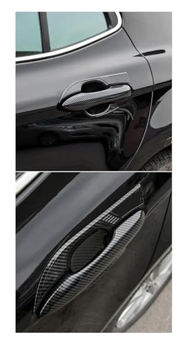 Cubierta de cuenco para Toyota RAV4 XA50 con acabado deportivo negro fibra de carbono duradero 4