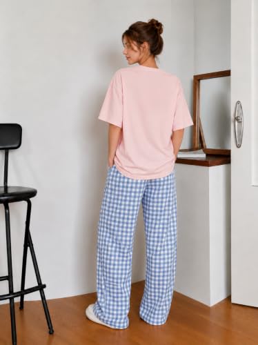 Image of KSHS Womens Korean Night Dress || Full Pyjama Set ||Korean Nightsuit || Women Nightwear ||Round Neck Full Sleeve Nightsuit || Loungewear || Everyday Nightdress Women's Pyjama Sets