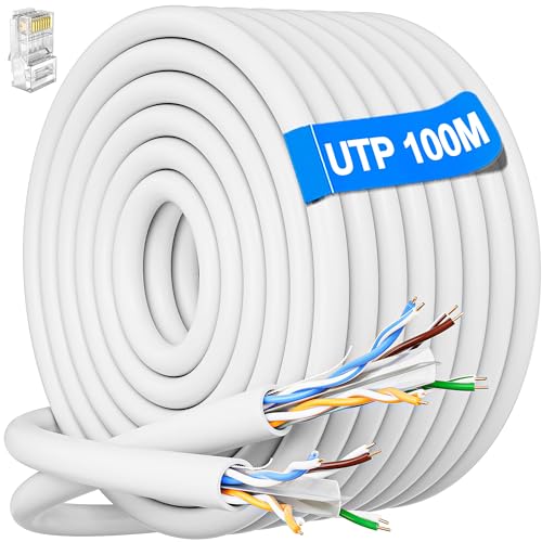 Syston Cable Cavo Ethernet Cat 6E Per Esterni/Interni, 30 Metri, 600 MHz, 23 AWG, Rame Solido, CMP Plenum, Senza Connettori, Anticalore - 4