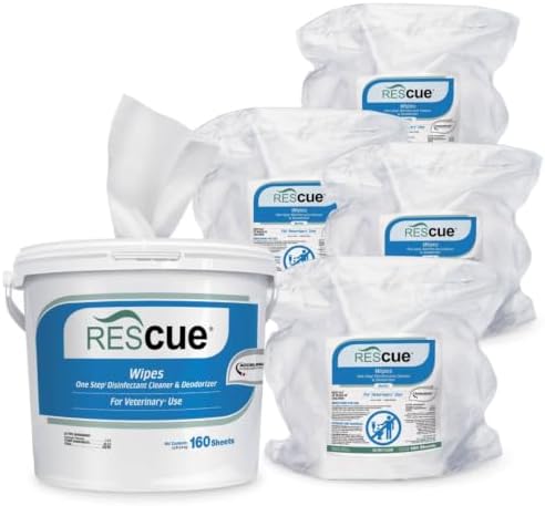 REScue Wipes Bucket 4-Pack Refill Wipes for Bucket – Disinfectant for Vets – Designed to Clean Kennels, Litter Boxes & More image 3