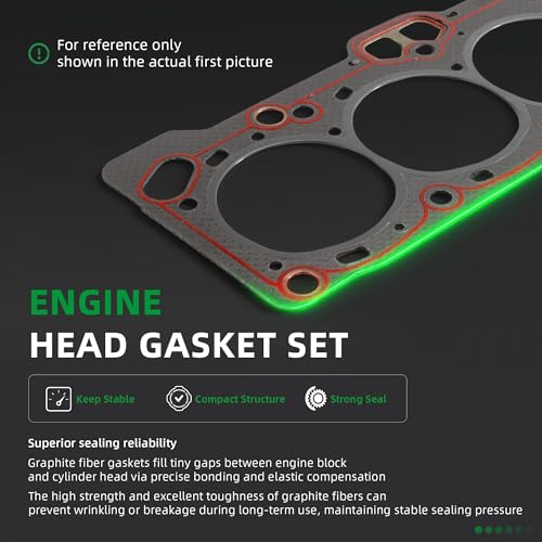Image of Head Gasket Set, for Upper Lower, Fit for Dodge for Cummins Diesel 6BT 5.9L 12V 1989-1998 KBCSFGT6B 3802376 4089649(128pcs)