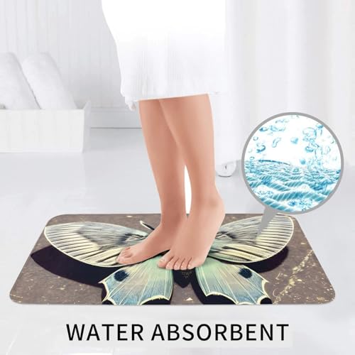 Tapis de salle de bain antidérapants contour et rectangulaire anti-glisse