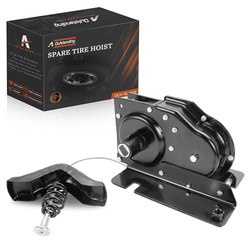 Spare Tire Hoist Compatible with 1999-2007 Ford F250 Super Duty & F350 Super Duty, 1999-2007 Ford F450 Truck & F550 Truck, Spare Tire Winch Carrier Replace# 924-528 6C3Z1A131AA 2C3Z1A131AA F81Z1A131AF