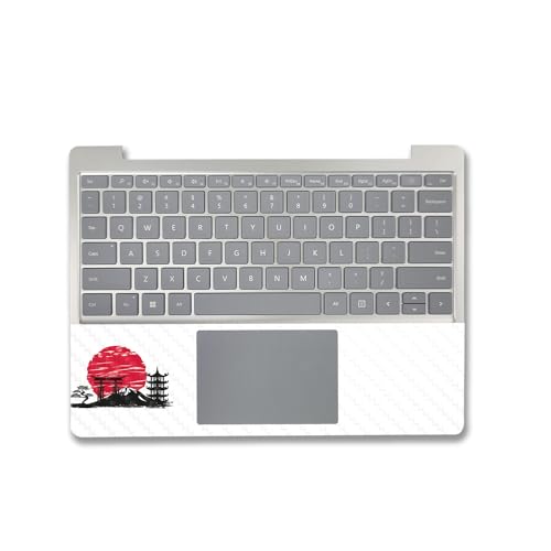 Image of MightySkins Carbon Fiber Skin Compatible with Microsoft Surface Laptop Go 3 (2023) Full Wrap Kit - Japanese Style | Protective Durable Textured Carbon Fiber Finish | Made in The USA