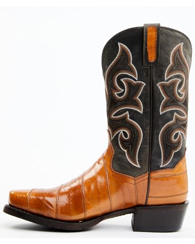 Dan Post Men's Camel EEL Exotic Western Boot Square Toe - Dps6993