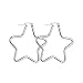 Produktbild Muzhili3 Damen-Ohrringe Kreative Pentagramm baumelnde Kreolen für Damen, Nachtclub, Party, Pub, Schmuck Geschenk  Silber 3 cm