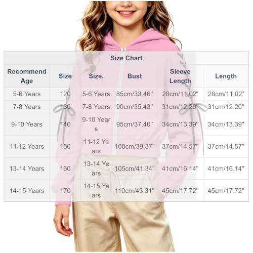 Girls Zip Up Hoodie Y2K Cat Ear Hoodies Lace Up Sleeve Sweatshirts Tween - image 4