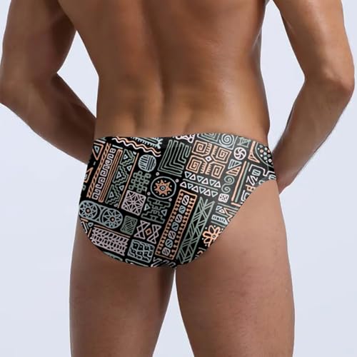 Men's Bikini Swimwear Sexy Low Rise Swimming Briefs Color Block Underpants Slim Fit Besch Vacation Outfits4