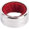 Uteruik Rode Wijnhalsband RVS Wijnfles Kraag Alcohol Ring Stop Ring Verzilverd, 1 stks