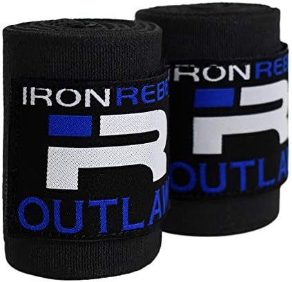 Iron Rebel Outlaw Wrist Wraps - Lift Safely and Improve Performance with Wrist Support for Powerlifting, Bodybuilding or Training - for Men and Women - 12 inches (Pair)