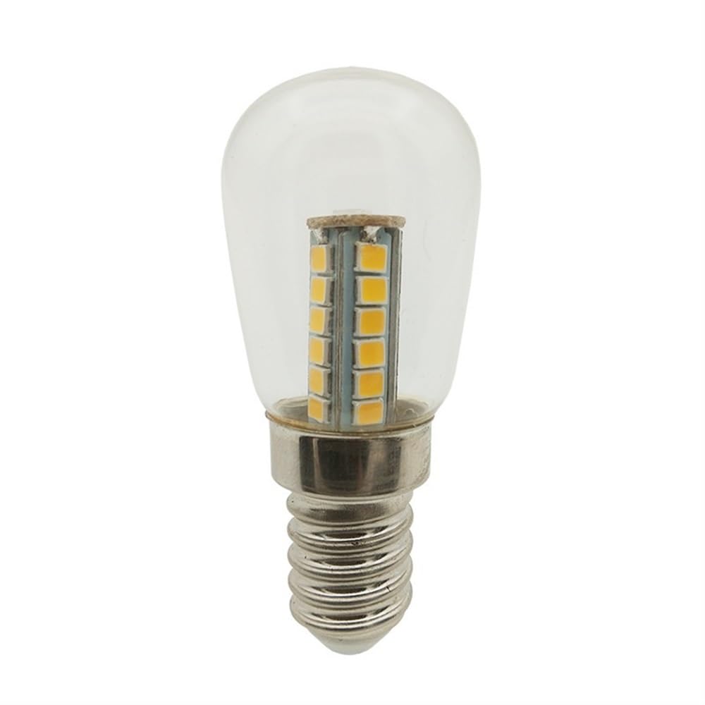 Jiaxu Lighting, Confezione da 20 lampadine a filamento LED for Frigorifero, E14, 3 W, luci di Cristallo Lampadine per la casa(6500K Cool White)