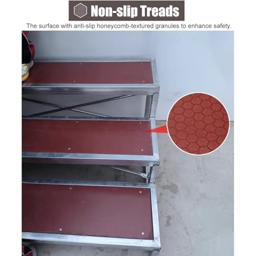 Estrade de scène portable et pliable avec marches robustes en métal