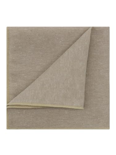 Image of Mantieqingway Cotton Handkerchiefs for Men Solid Color Pocket Square for Suit Formal Wedding Church