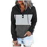 PTLLEND Famulily Basic Einfarbig Langarmshirt Damen Baumwolle Herbst Winter Langarm Oberteile Dünne Pullover mit Tasche